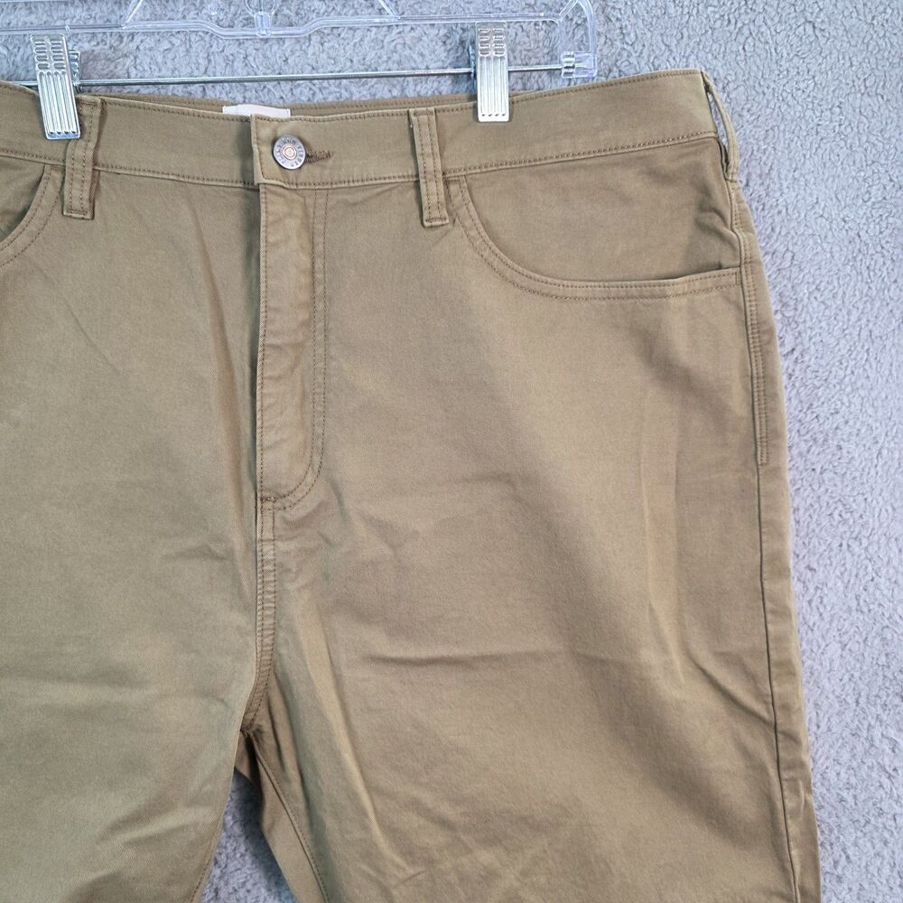 Flint and Tinder 365 Straight Fit Khaki Performance Stretch Jean Pants 38x32 NEW - Picture 3 of 12